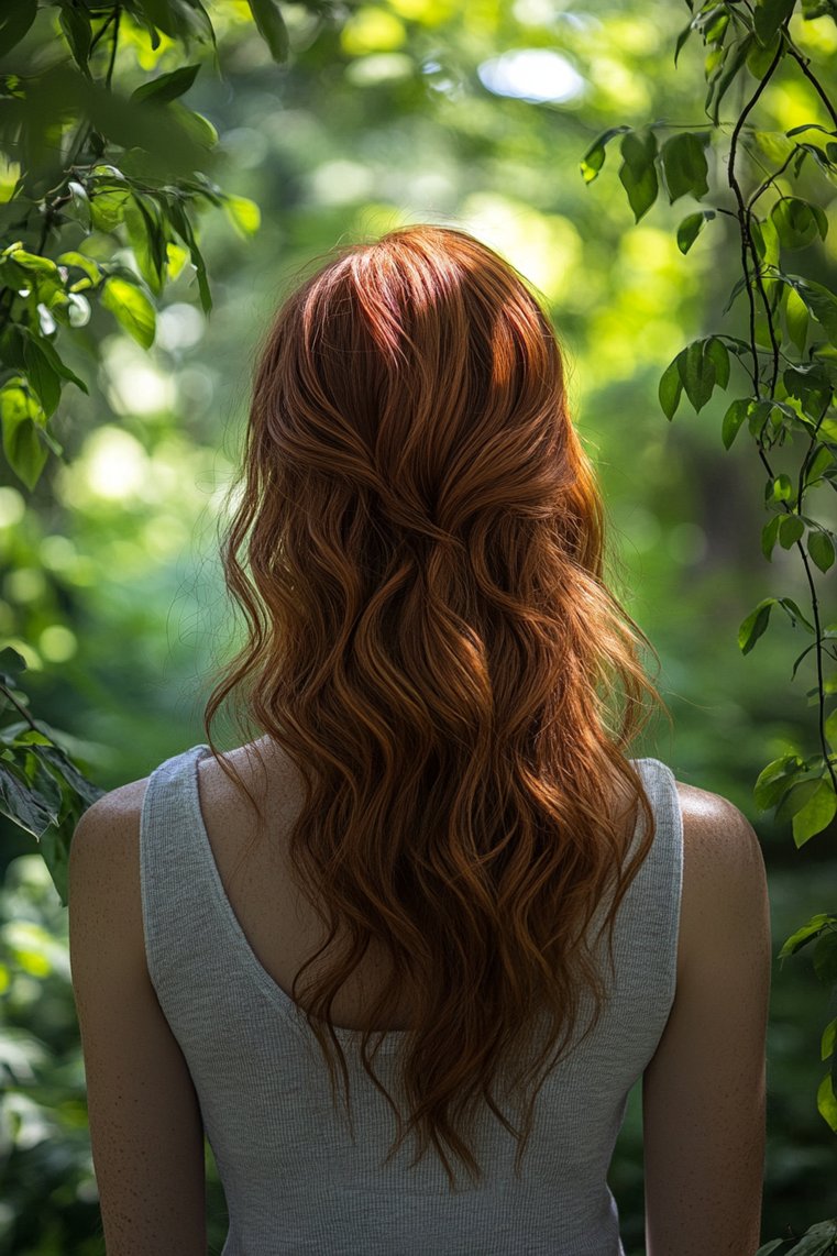 Layered Butterfly Cut With Waves