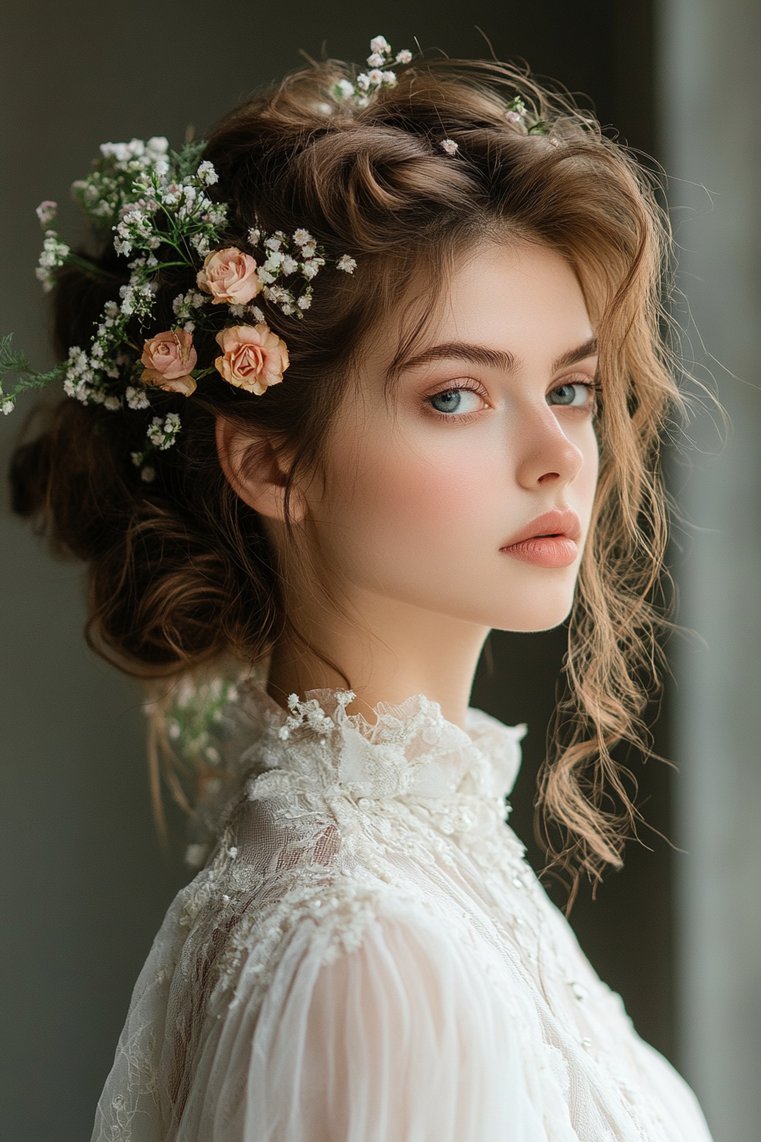 Layered Curly Updo
