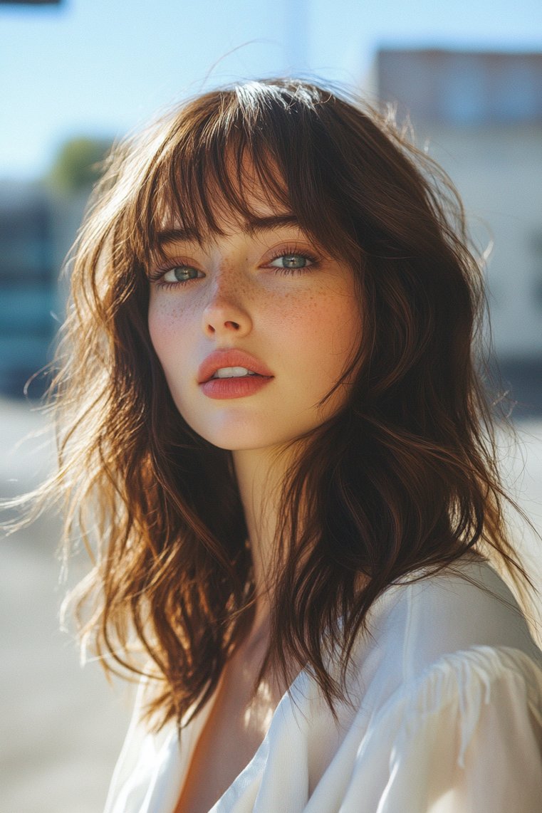 Layered Hair With Bangs for a Fresh Look