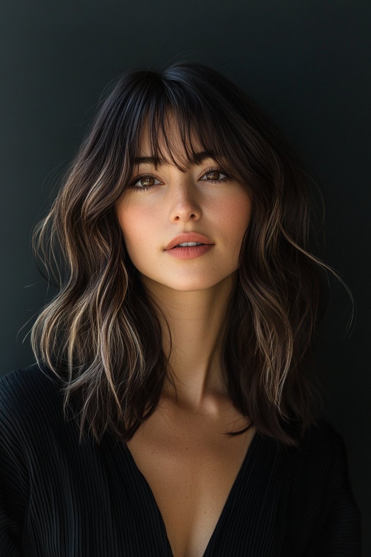 Layered Hair With Bangs