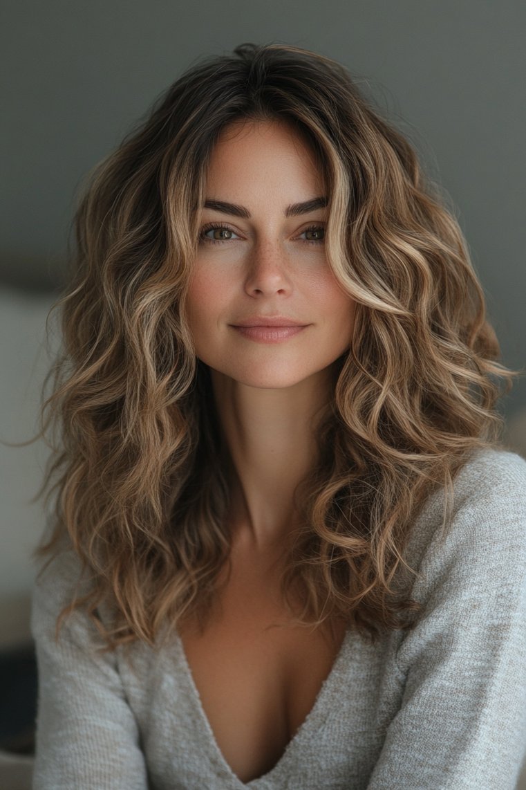 Layered Hair With Natural Curls
