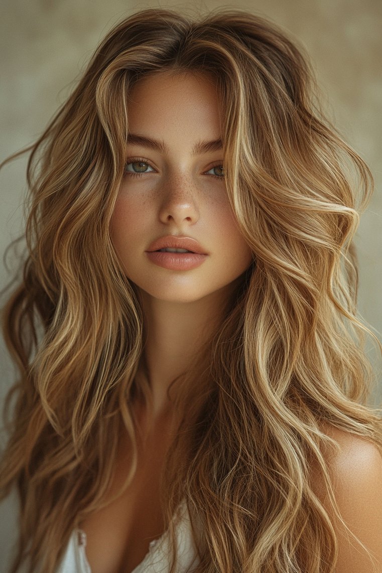 Layered Hair With Waves