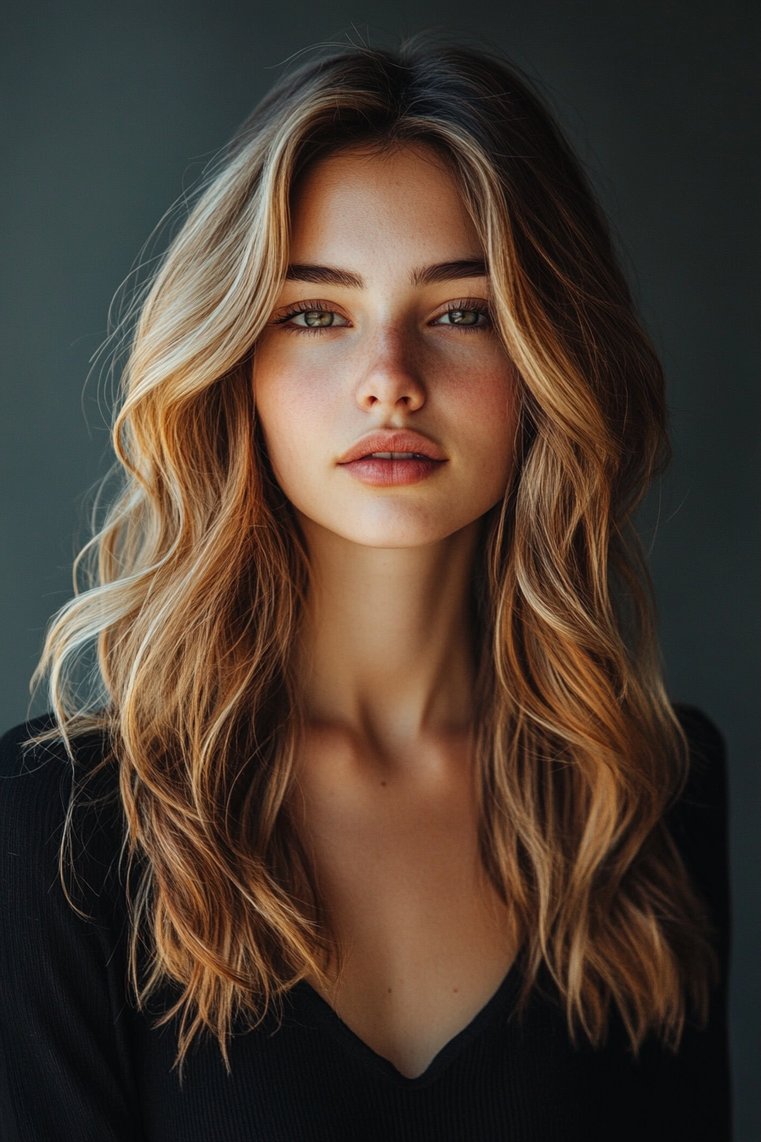 Layered Hair With a Subtle Ombre