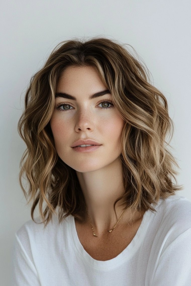 Layered Messy Lob