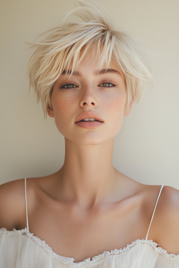 Layered Pixie With Color Melt