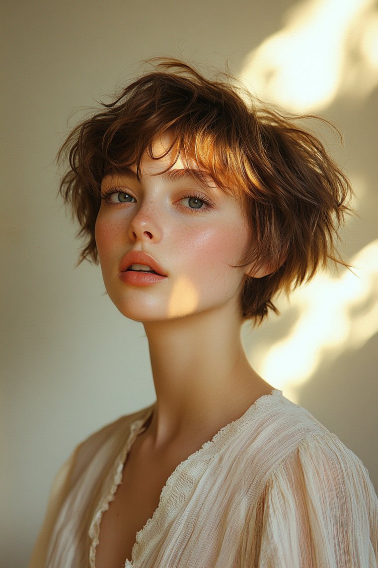 Layered Pixie With Soft Waves
