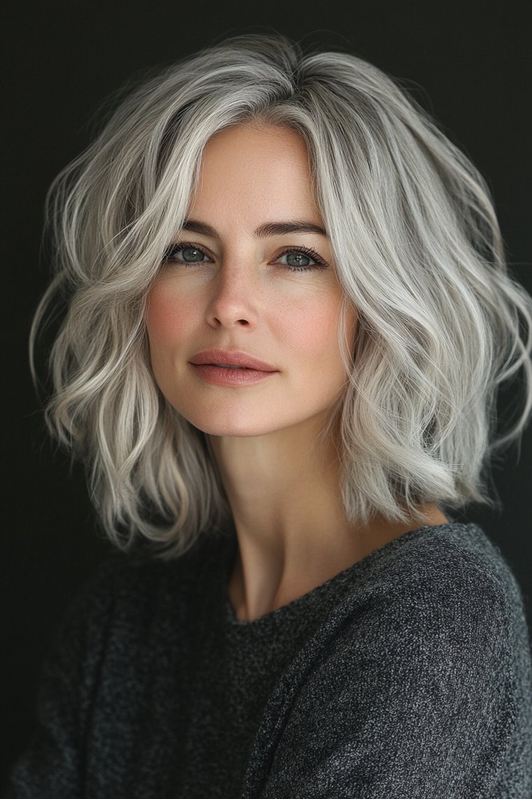 Layered Salt and Pepper Bob
