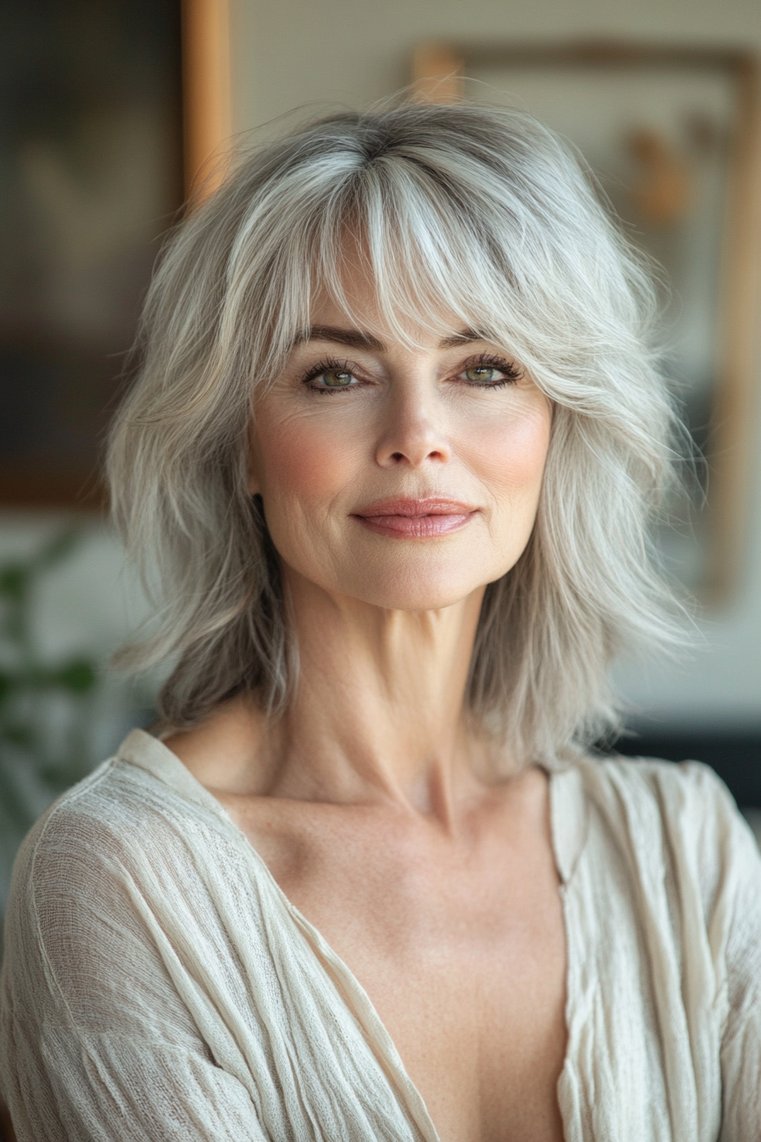 Layered Shag With Bangs