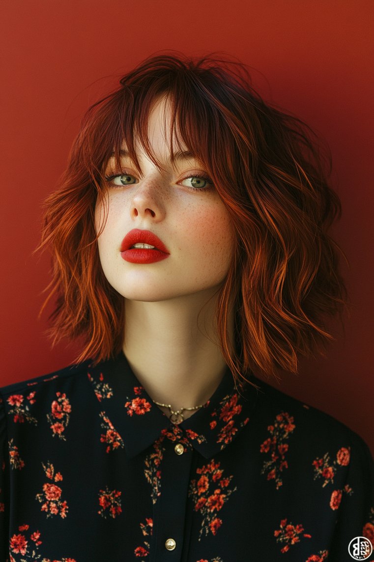 Layered Shag With Faded Ends