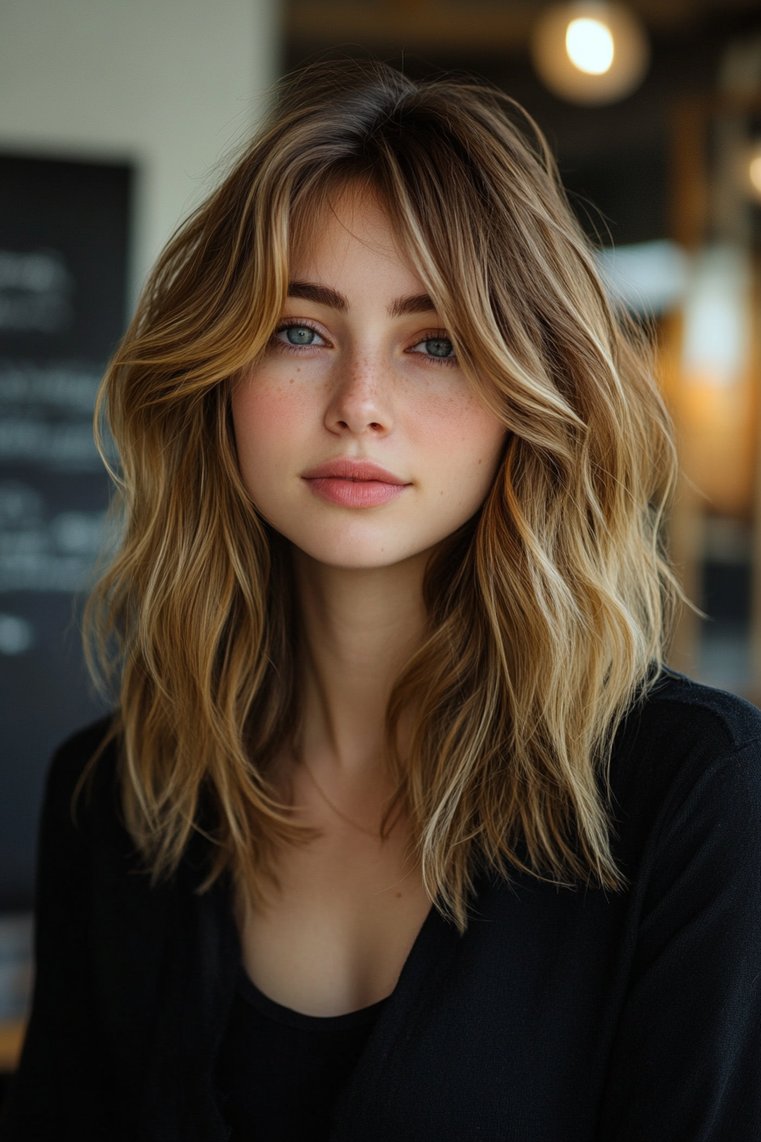 Layered Shag With Highlights