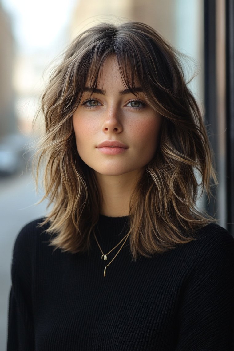 Layered Shag With a Flipped Out Look