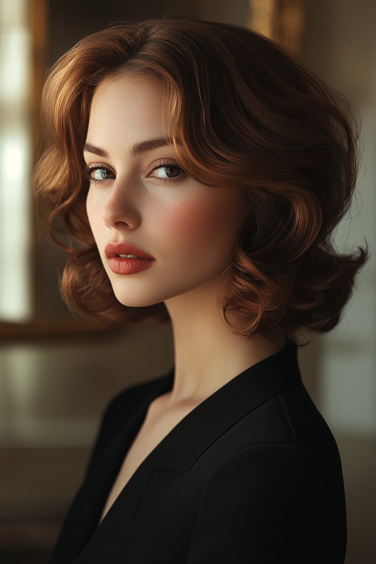 Layered Style With Pin Curls