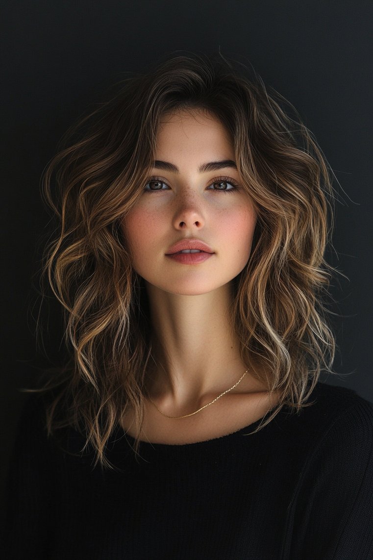Layered Wolf Cut With Volume
