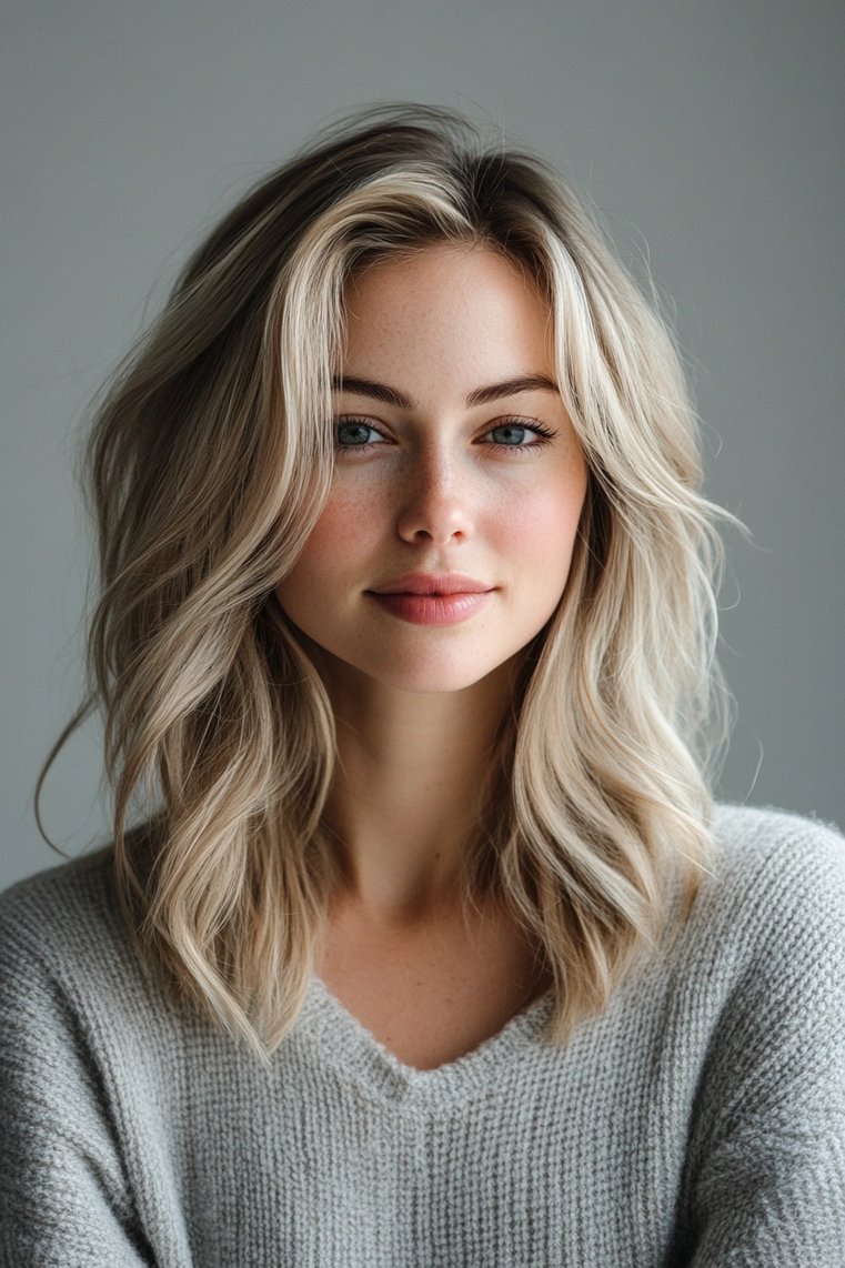 Light Ash Blonde Highlights for Cool Undertones