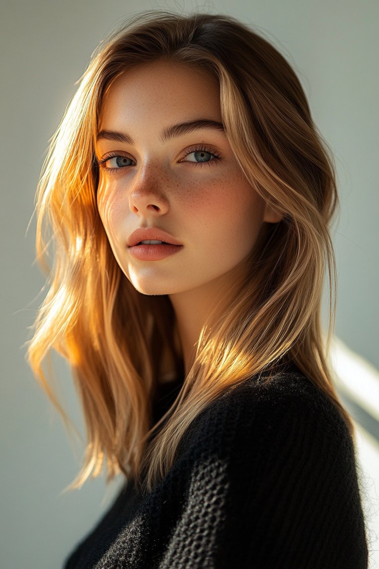 Light Brown Straight Hair