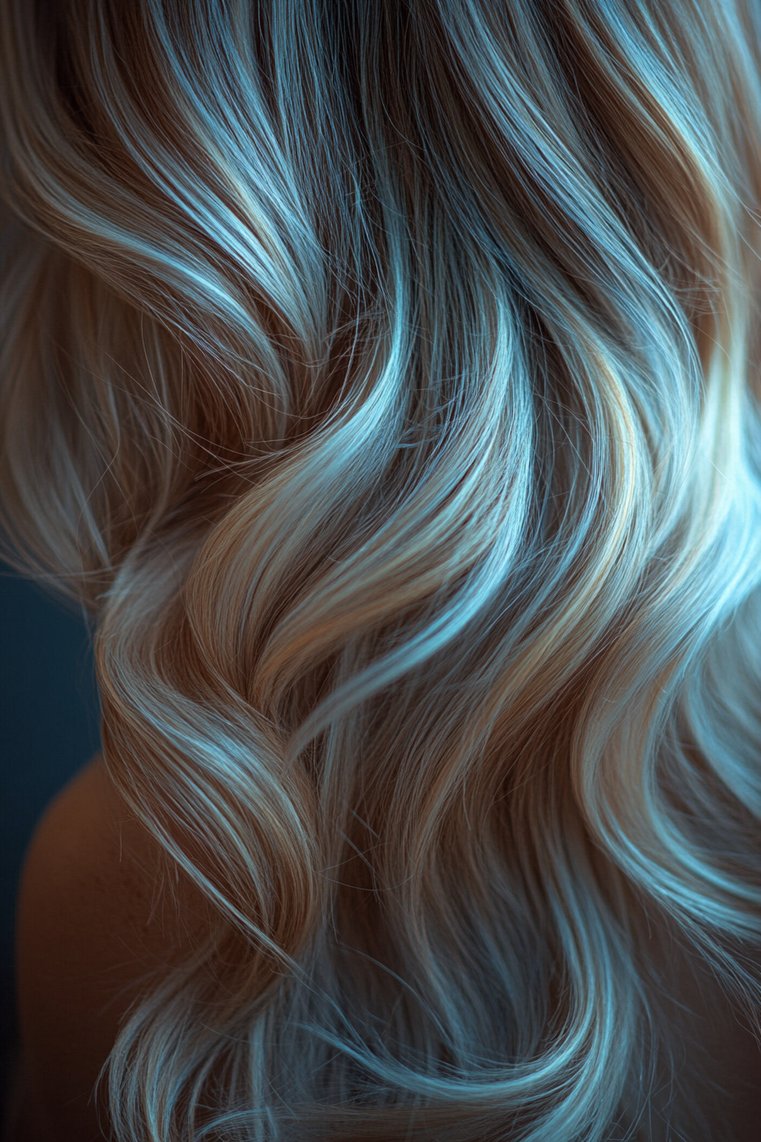 Light Brown With Bright Blue Undertones
