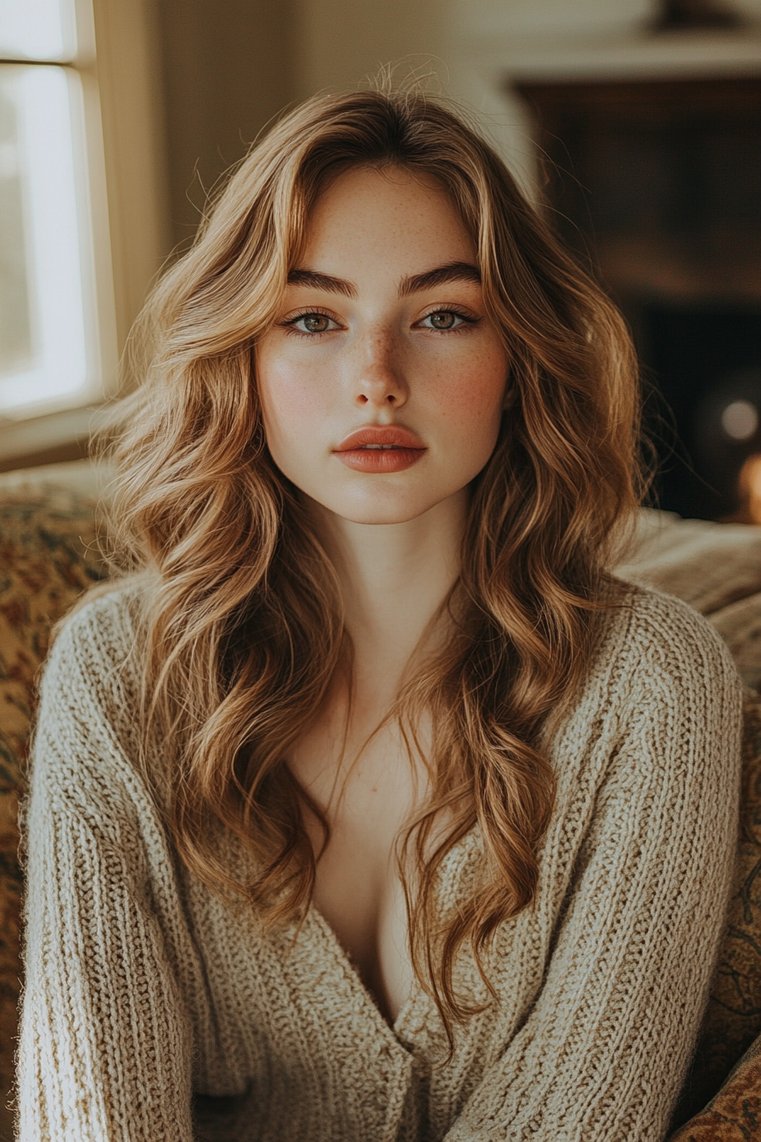 Light Brown With Lowlights