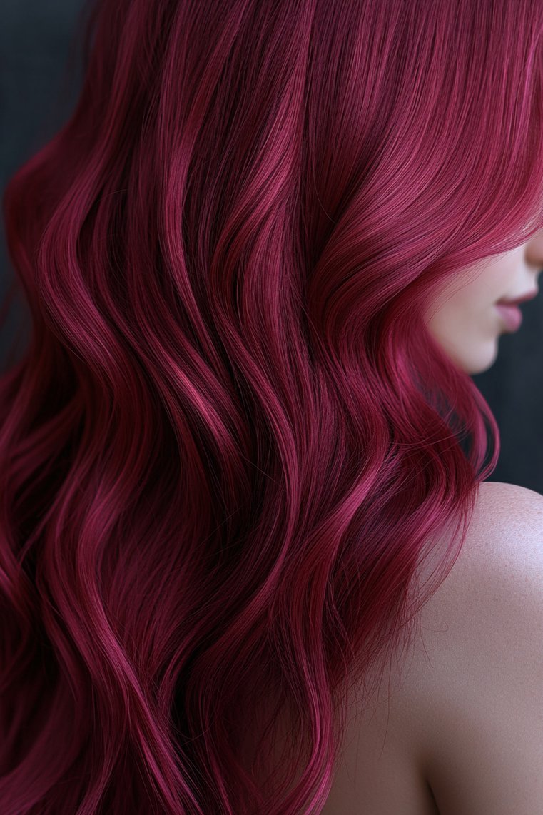 Light Burgundy With Ashy Undertones