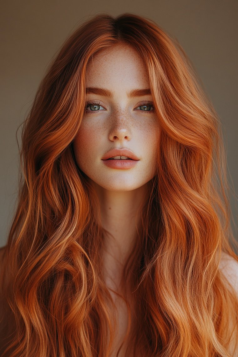 Light Copper With Dark Roots