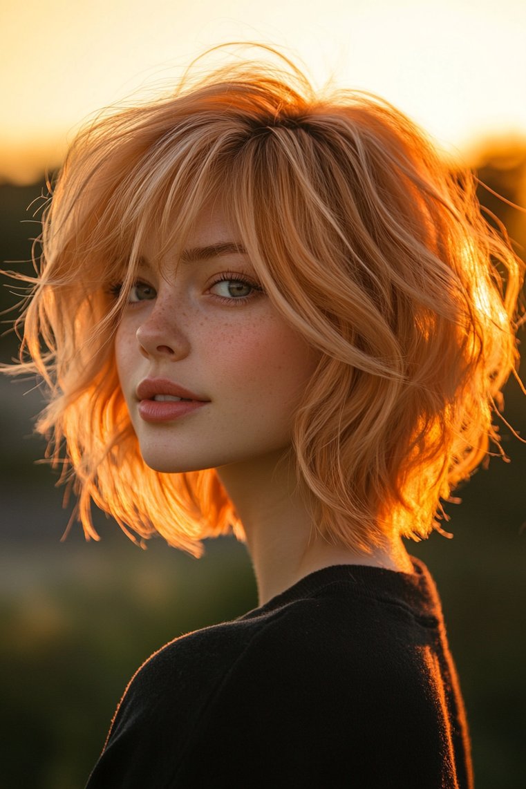 Light Peach to Blonde Ombre