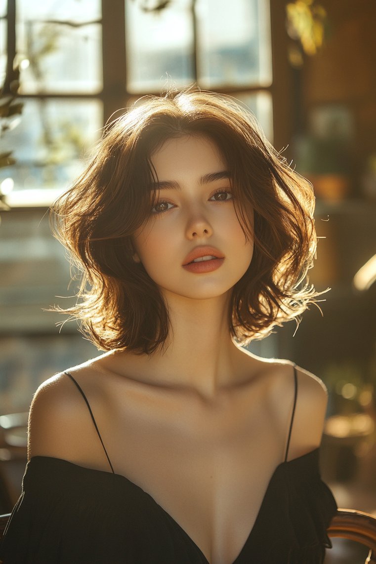 Long Bob With Loose Curls