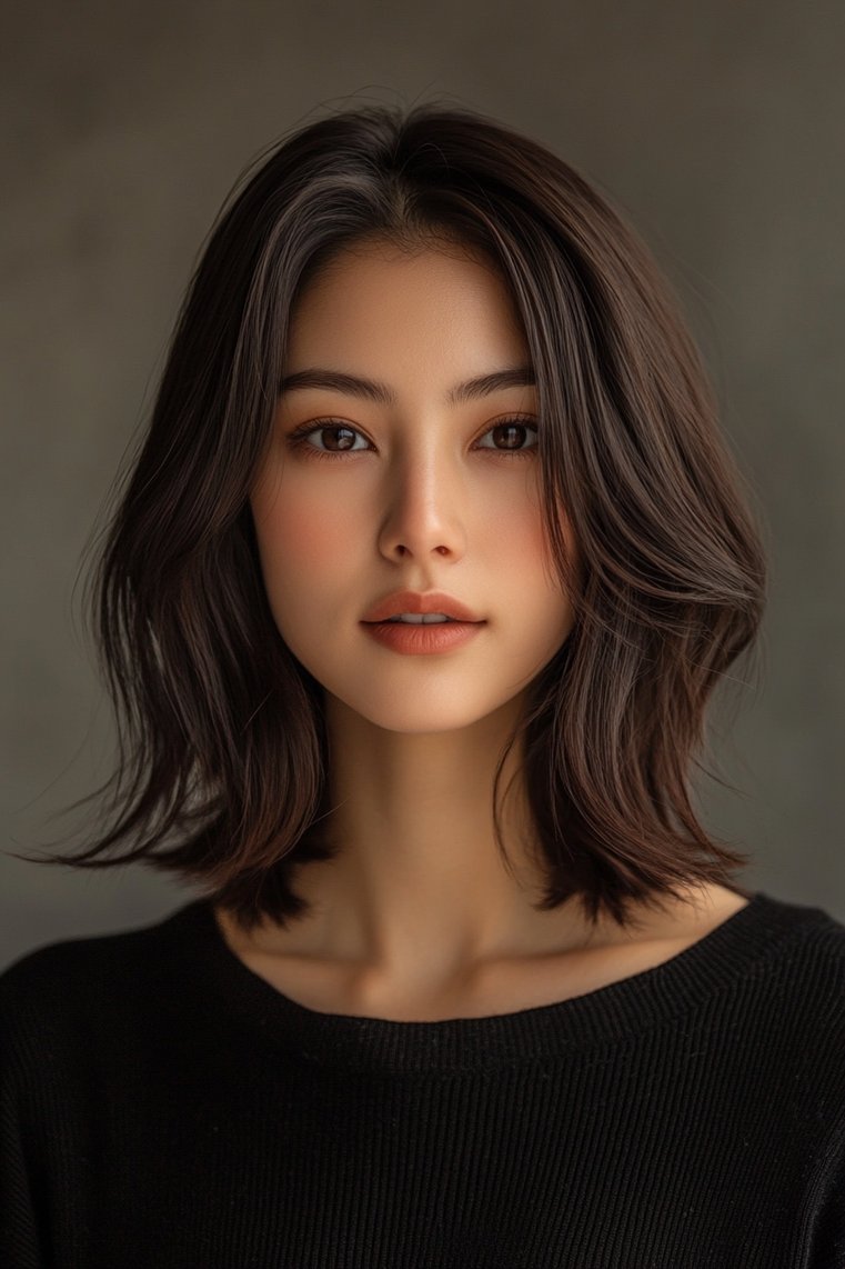 Long Bob With a Center Part