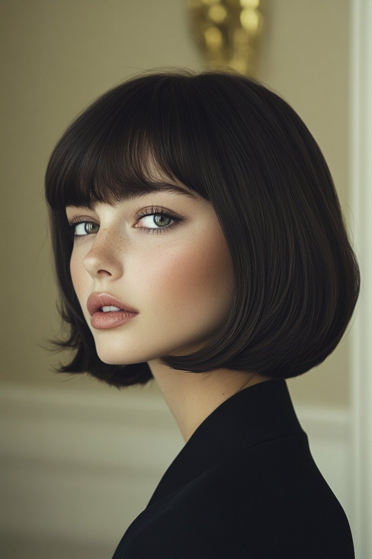 Long Bob With a Sleek Finish