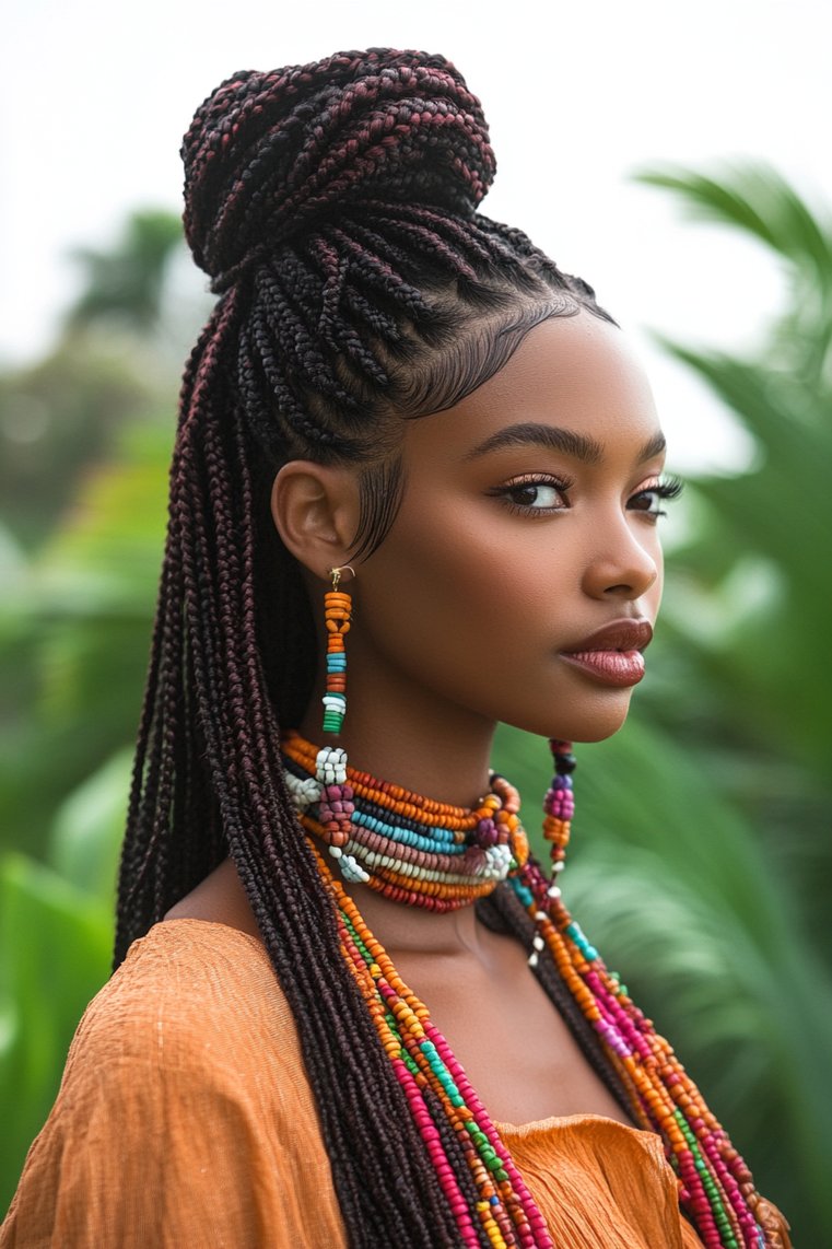 Long Fulani Braids
