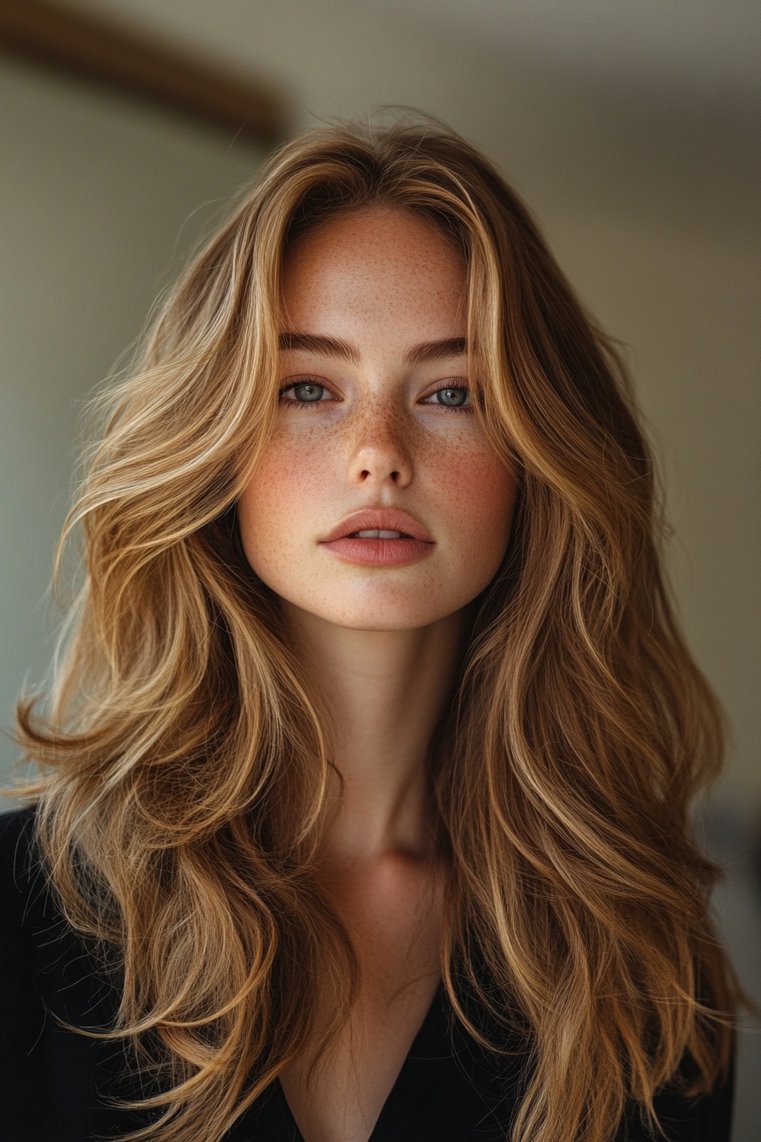 Long Layers With a Center Part