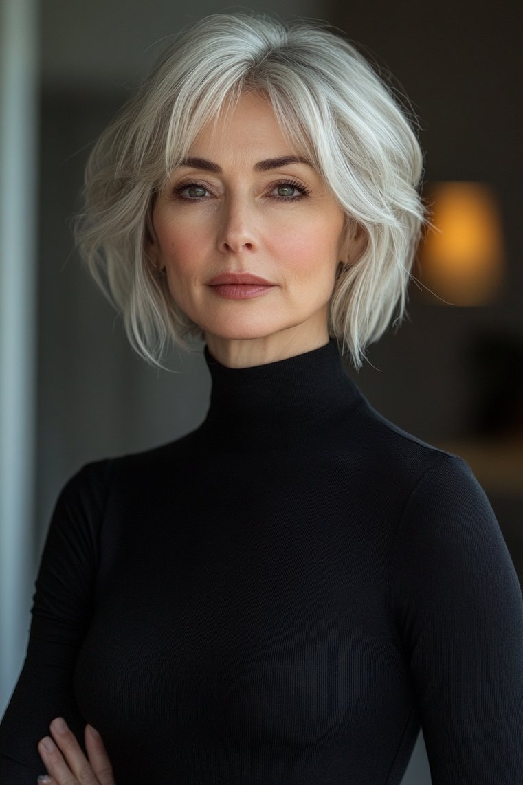 Long Pixie With Bangs