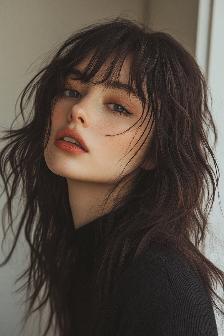 Long Shag With Textured Fringe