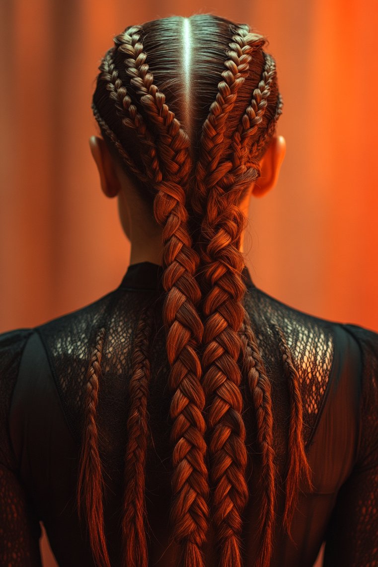 Long Undercut With Braids