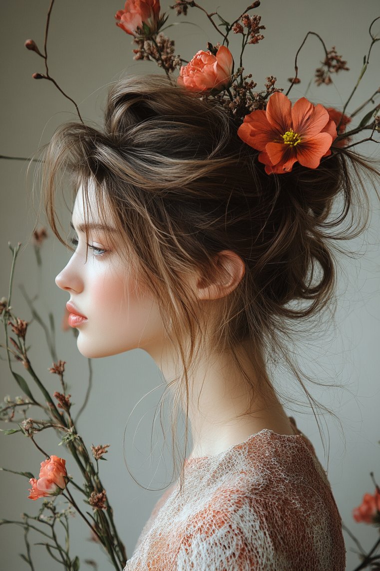 Messy Bun With Scrunchie