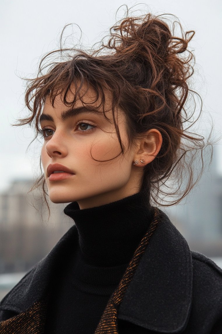 Messy Bun With Undercut