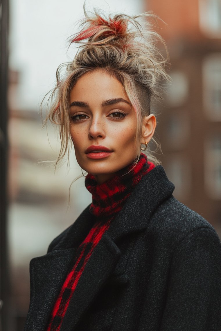 Messy Bun With Undercut