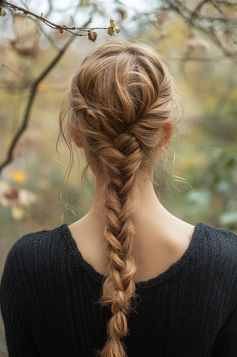 Messy Dutch Braid