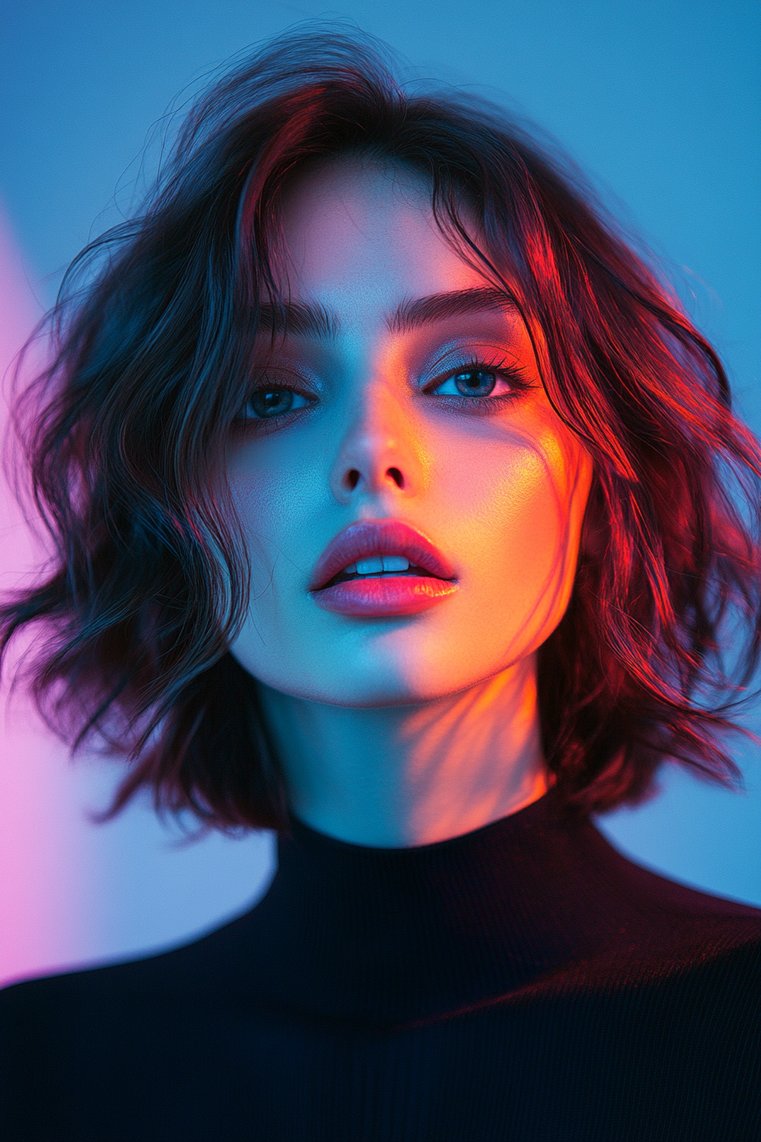 Messy Lob With Undercut