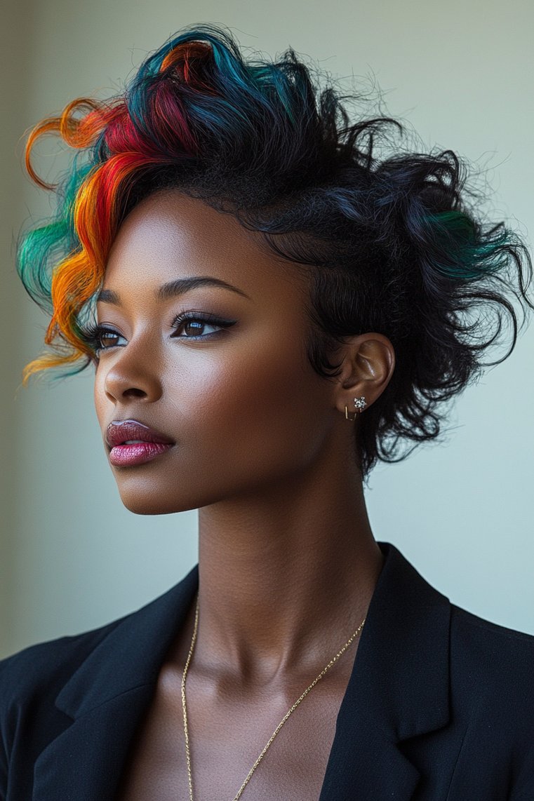 Messy Mohawk for a Casual Look
