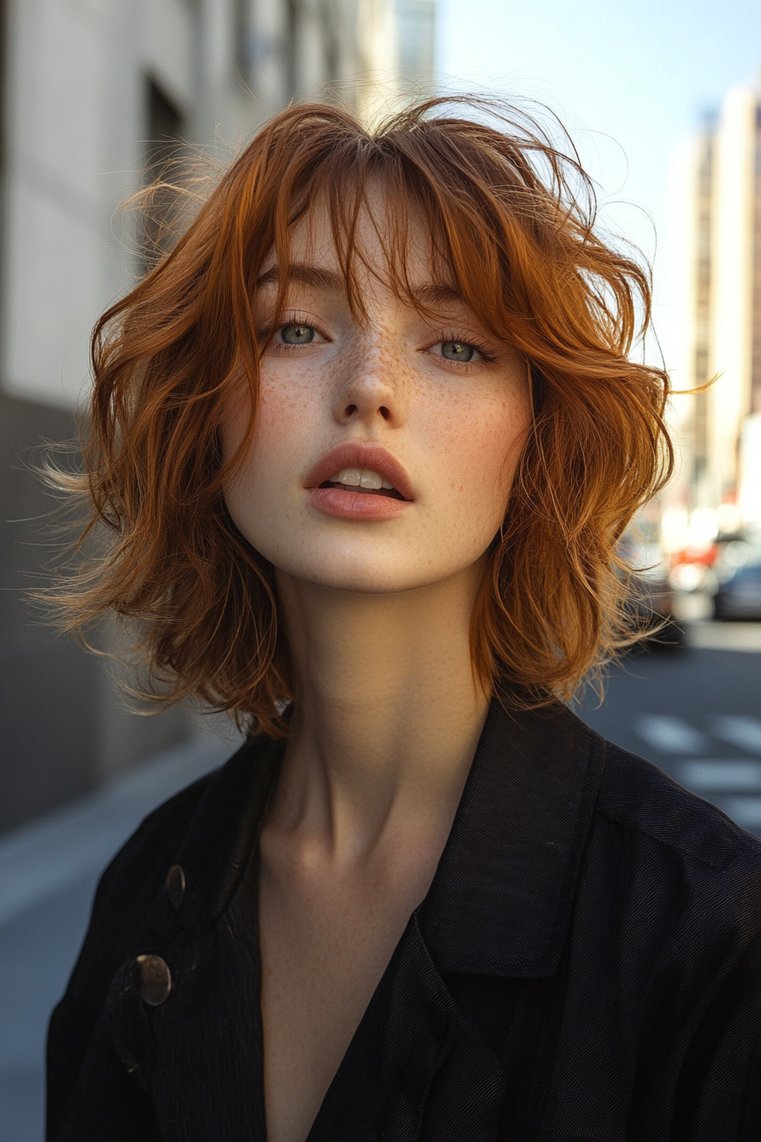 Messy Shag With Volume