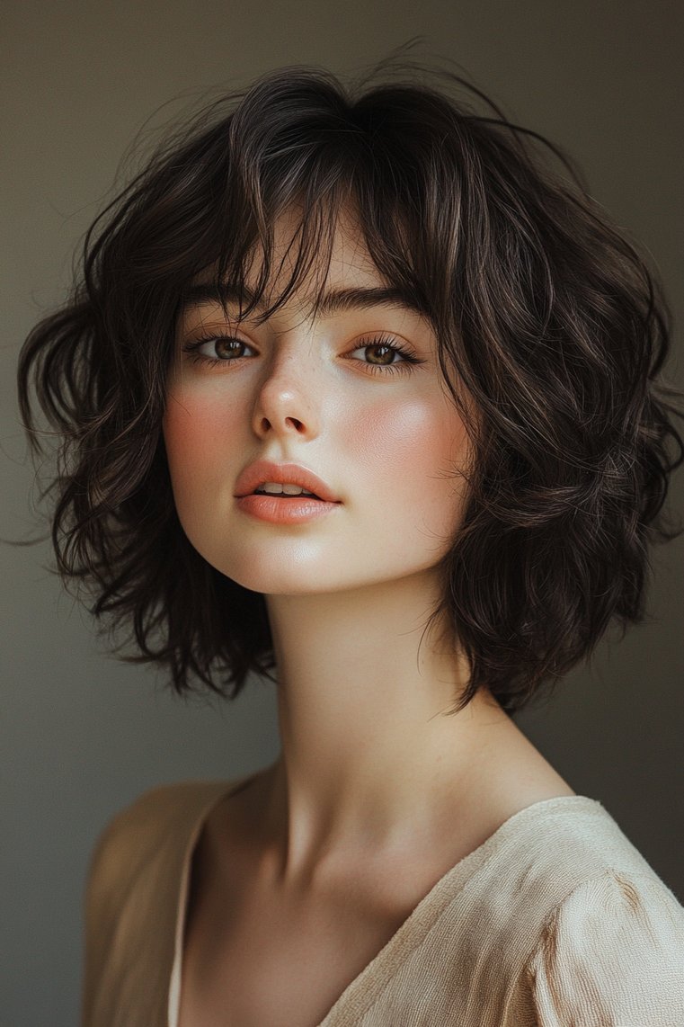 Messy Shaggy Bob