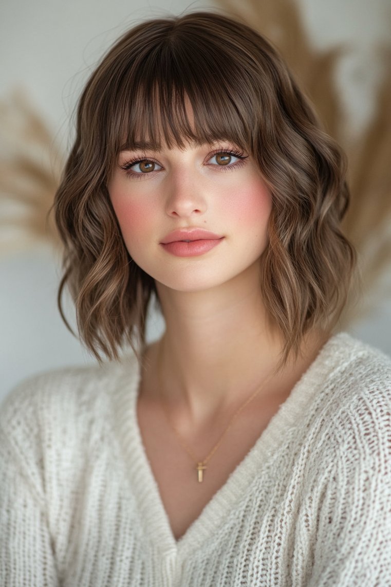Micro Bangs With Short Layers