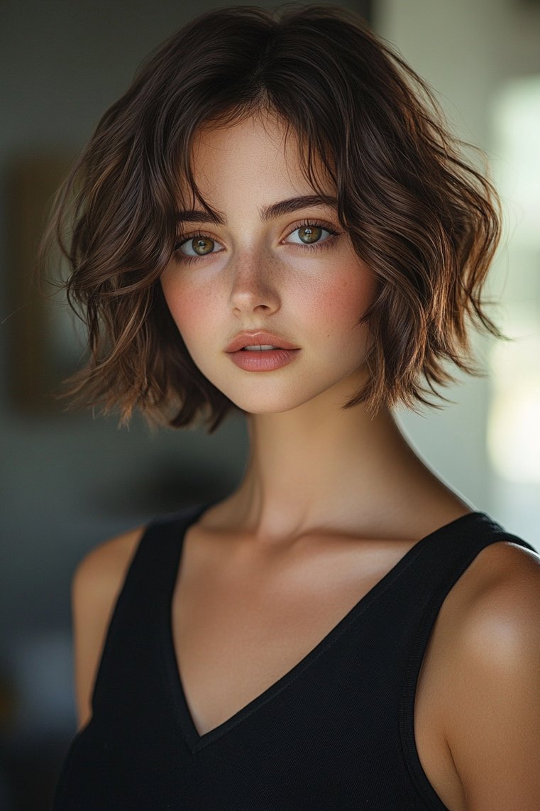 Mocha Balayage With Subtle Caramel Strands