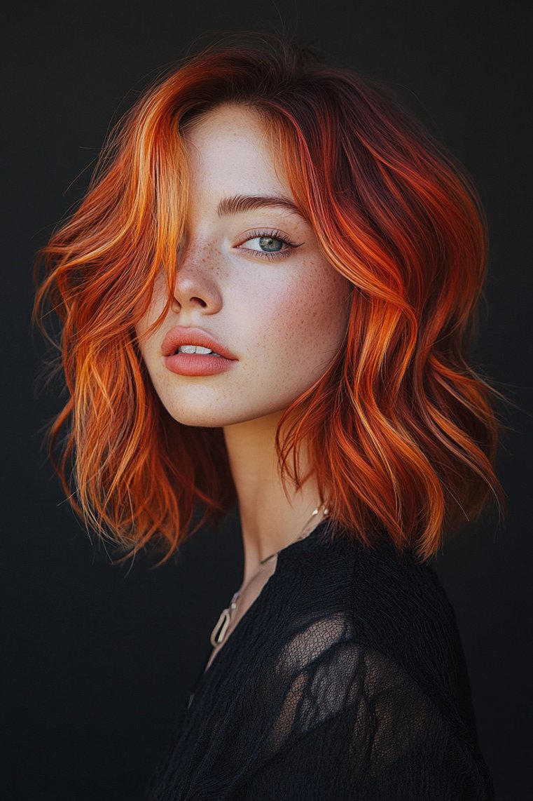 Modern Long Bob With Edgy Layers