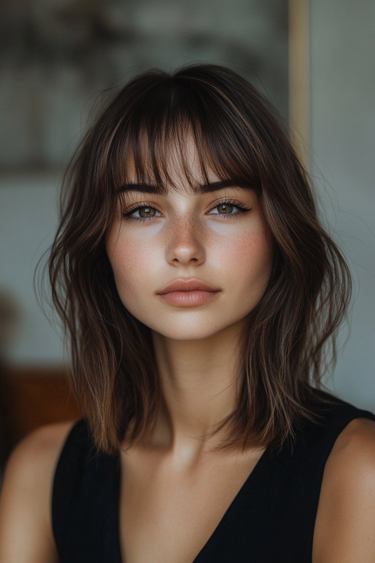 Modern Undercut With Bangs