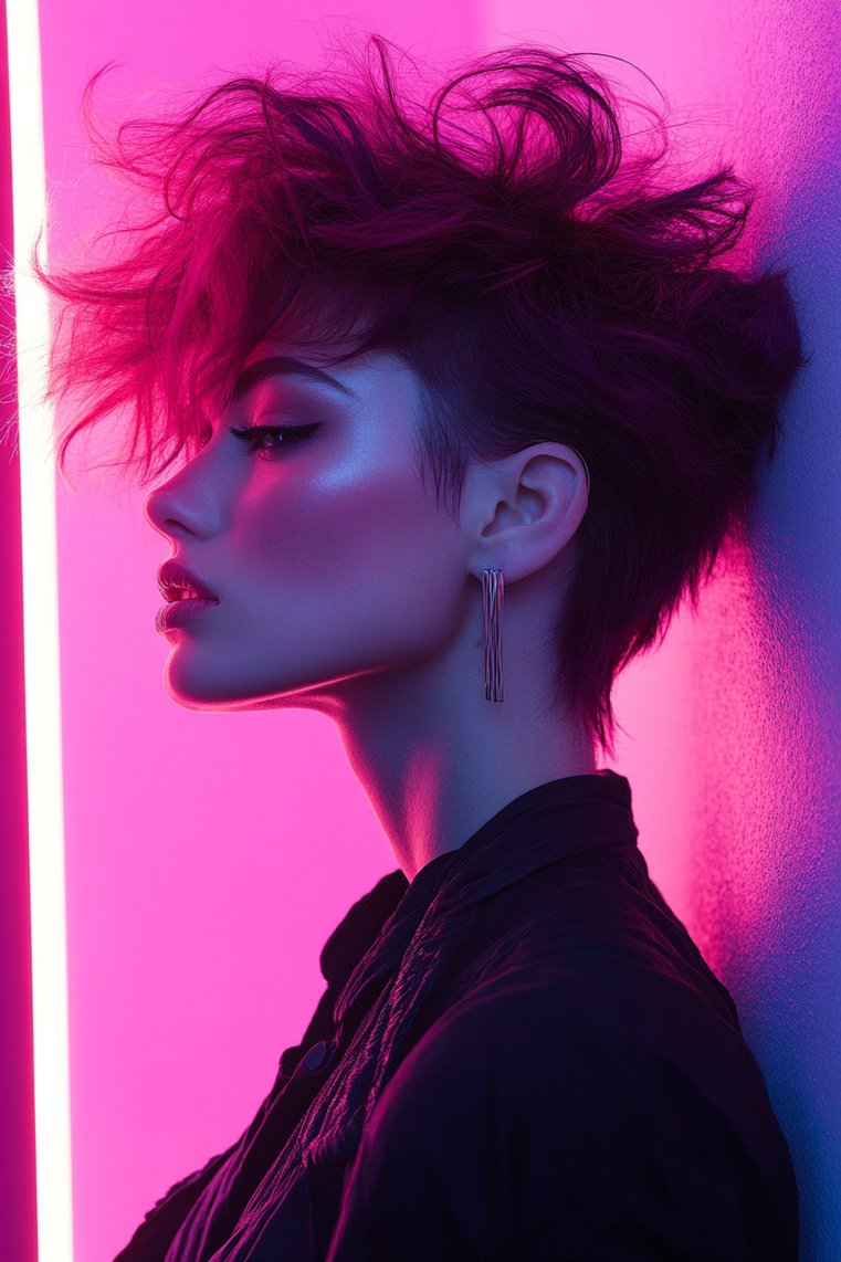 Mohawk With Bold Bangs