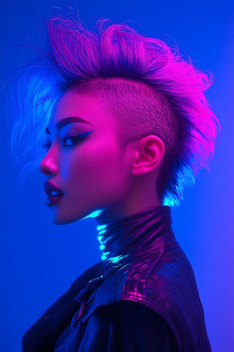 Mohawk With Bold Underlights