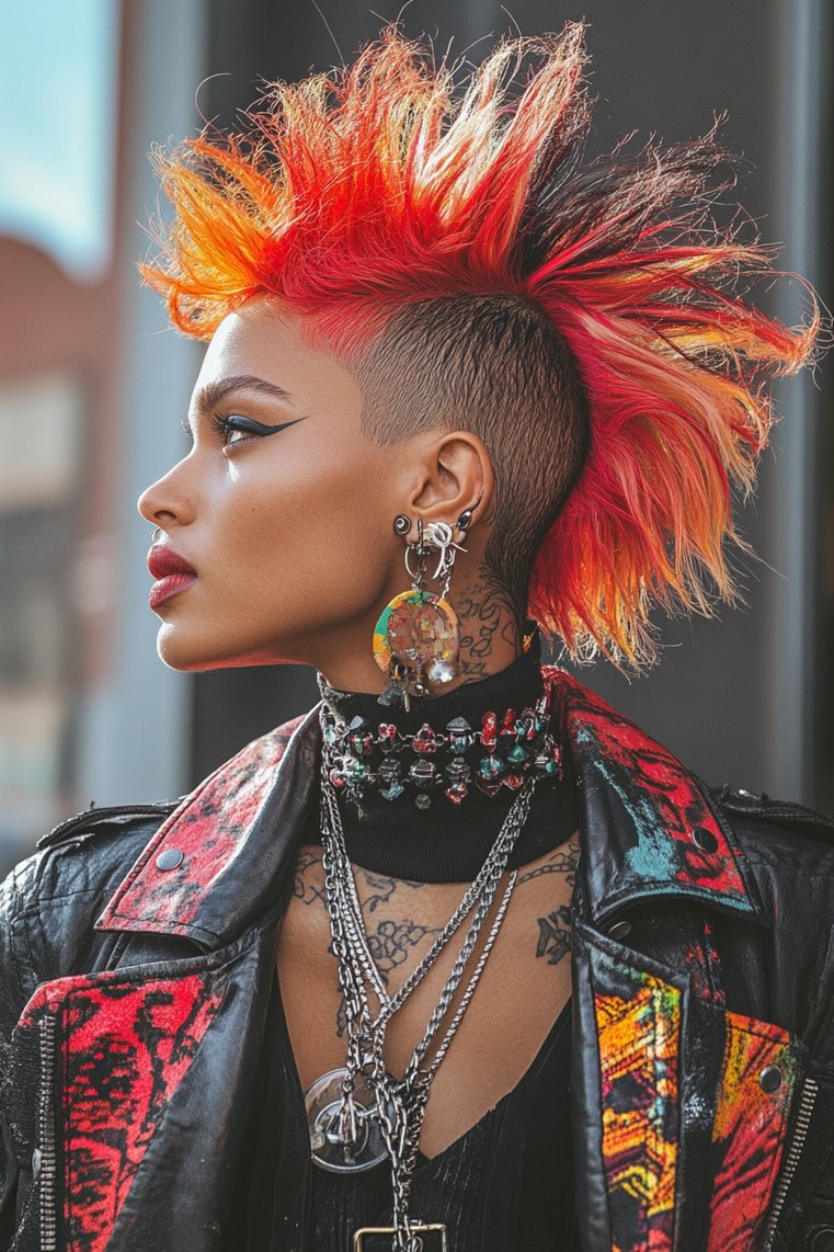 Mohawk With Faded Sides