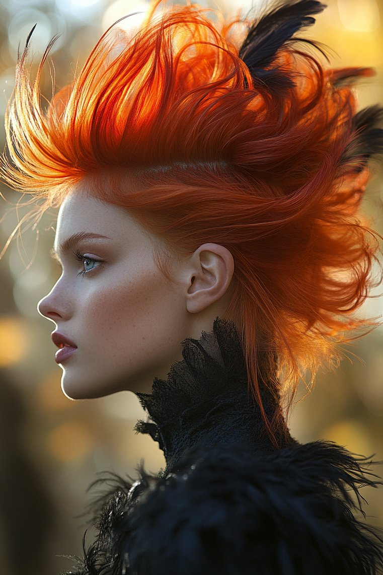 Mohawk With Feathered Layers