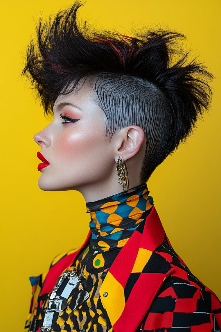 Mohawk With a Shaved Nape