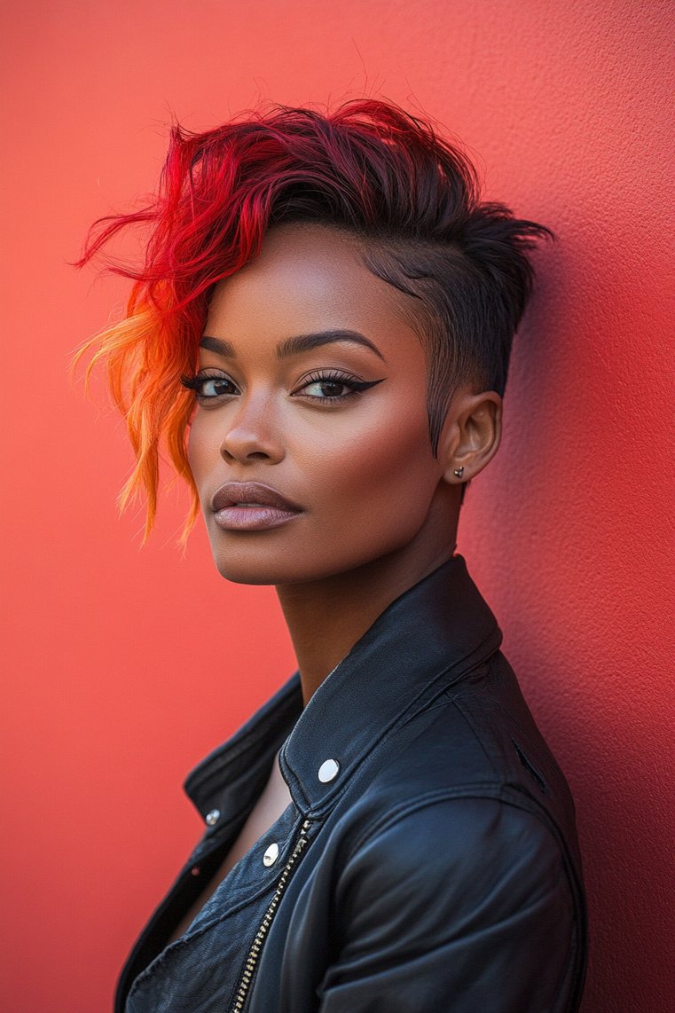 Mohawk With a Side Part